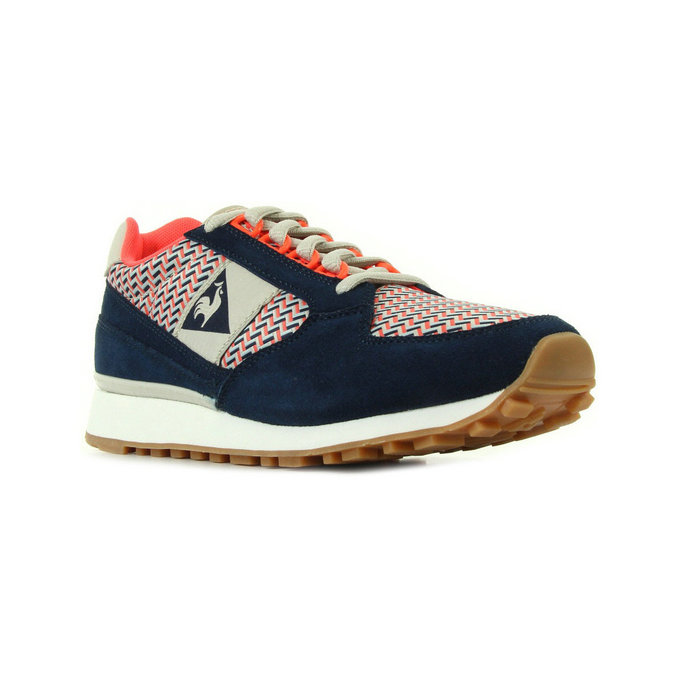 Le Coq Sportif Eclat W Geo Jacquard Bleu - Chaussures Baskets Basses Femme